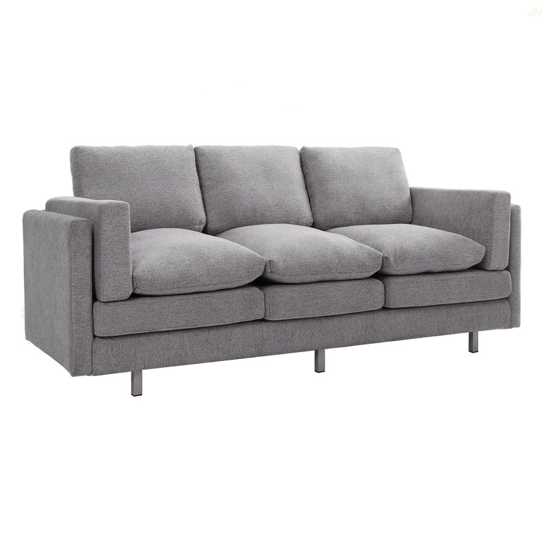 Canapé 3 places 79,5 po Modern, Gris clair