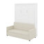 Lit escamotable double avec coussin-948378317
