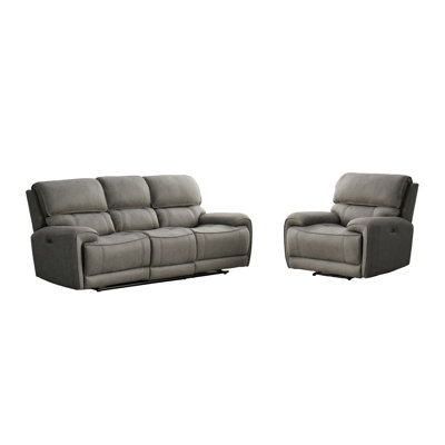 Glacier Sofa + Chair in Gray