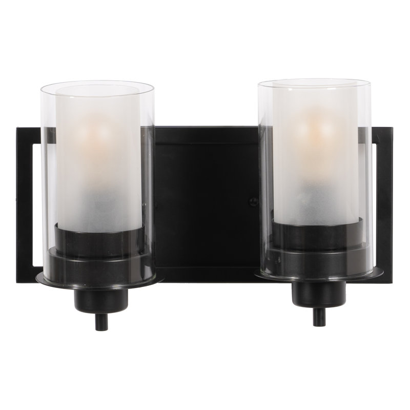 Afifa Iron Candle Wall Light, Satin Black