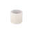 Elegant Ivory 16" Round Storage Ottoman with Hidden Compartment