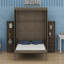 Lit escamotable avec armoire murale cachée-1752236569