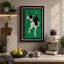 Dog in Profile Mid-Century 1 Piece Wrapped Canvas Wall Art-19892246-19892330