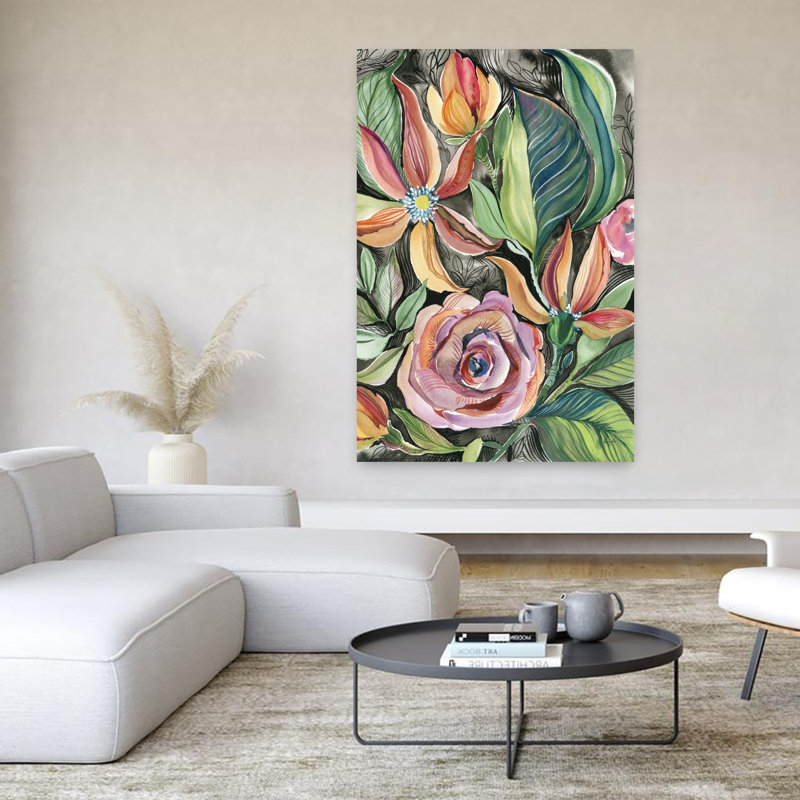 Whimsical Garden by Kristy Rice - 1 Piece Wrapped Canvas Wall Art, 152.4cm H x 101.6cm W