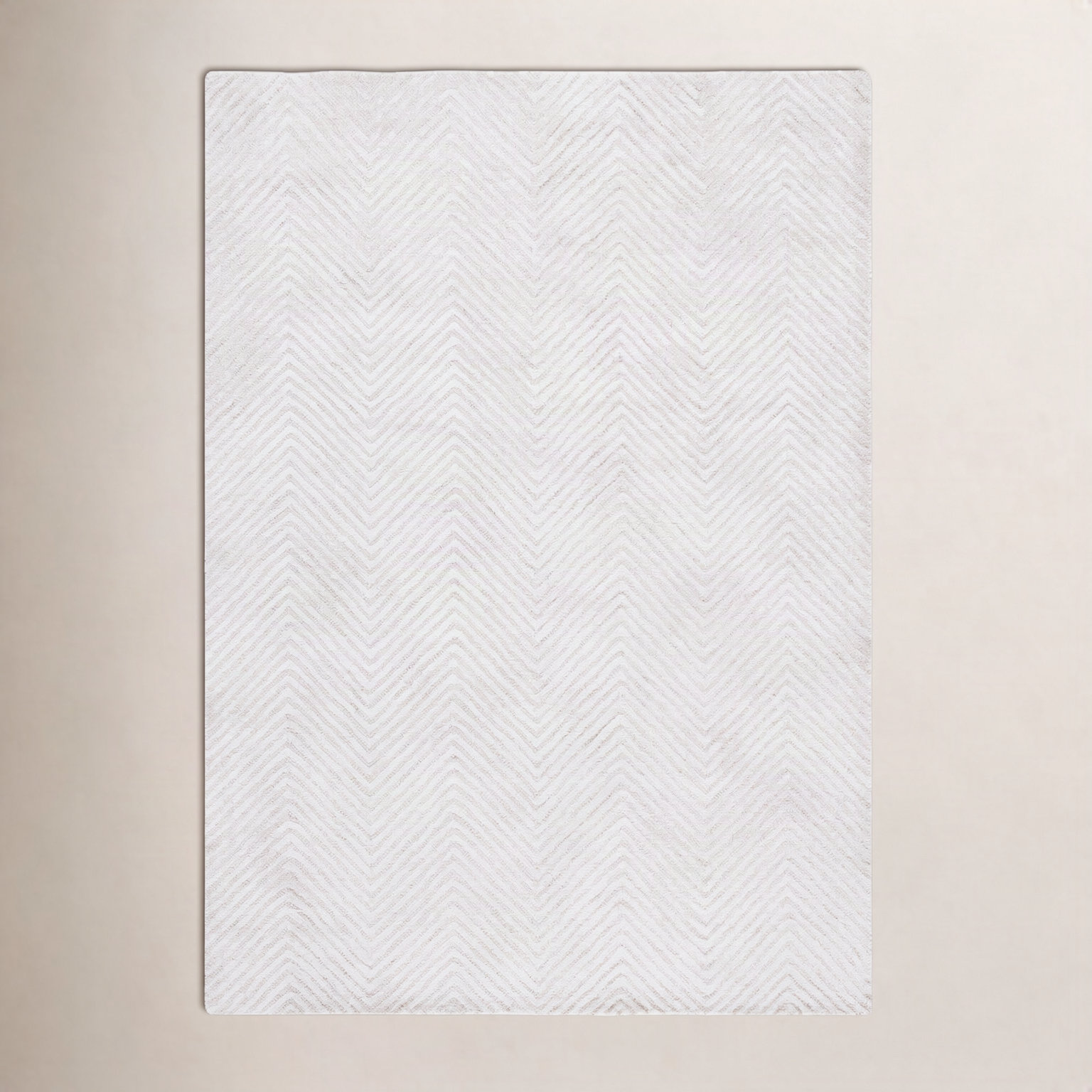 Hand-Tufted Wool Chevron Rug, Rectangle 8' x 10'