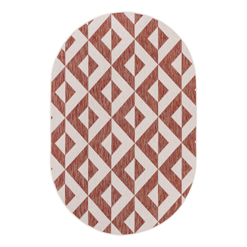 Ja Napa Indoor/Outdoor Rug, Oval 5'3" x 8'