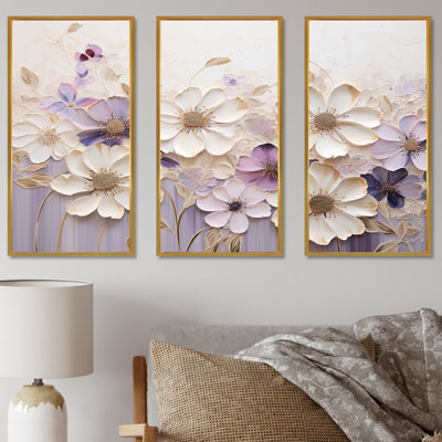 Janay - Violets Wall Art Print Set