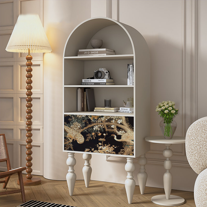 Bibliothèque française de style rétro, Crème, crème