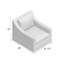 Grace 32.5" Wide Slipcovered Armchair-49354184-49575091