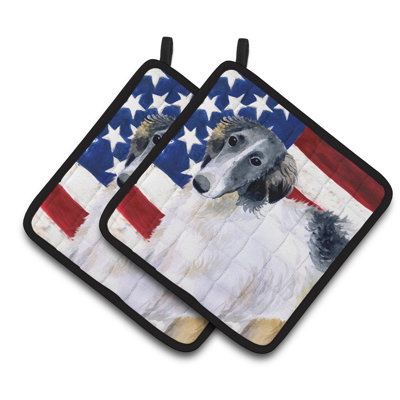 Cuisinier poignée patriotique barzoï de caroline trésors