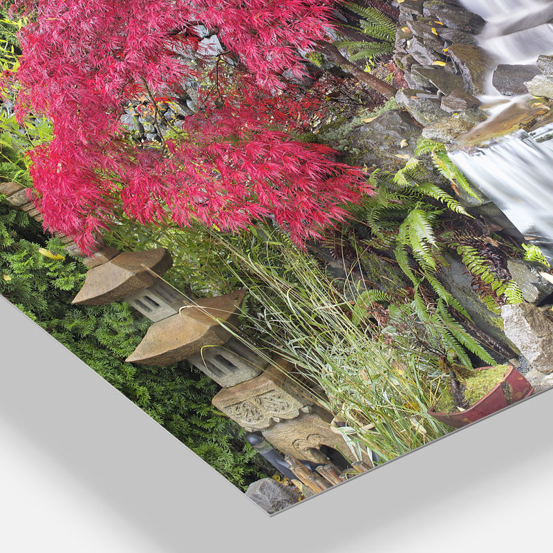 Dry Dry Waterfall - reproduction de photo sur toile, H 20 po x l 20 po x P 1 po, Toile tendue