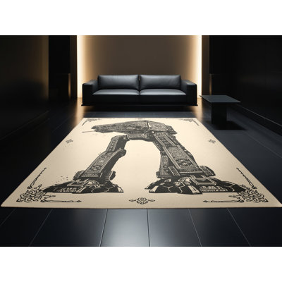 Tapis moelleux moelleux à motif de blocs bohémien Eddleman