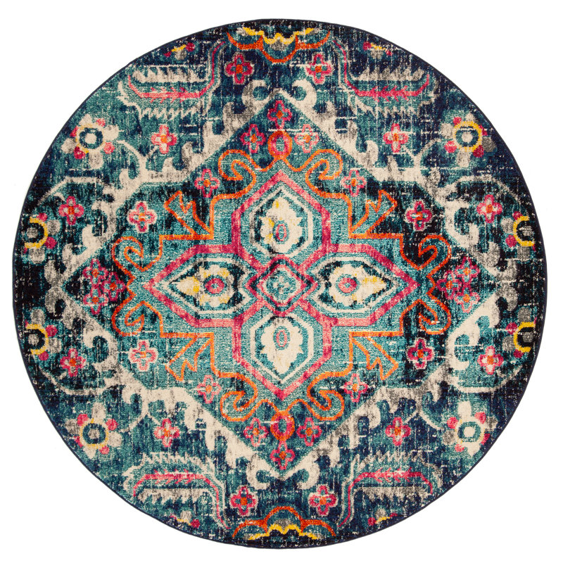 Balmers Performance Oriental Rug, Round 6'7"
