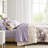 Taupe King Bed With Floral Comforter & Sheets - , Odor- Bedding Quick-Drying