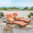 Ensemble de chaises longues inclinables 79,25 po Blaise