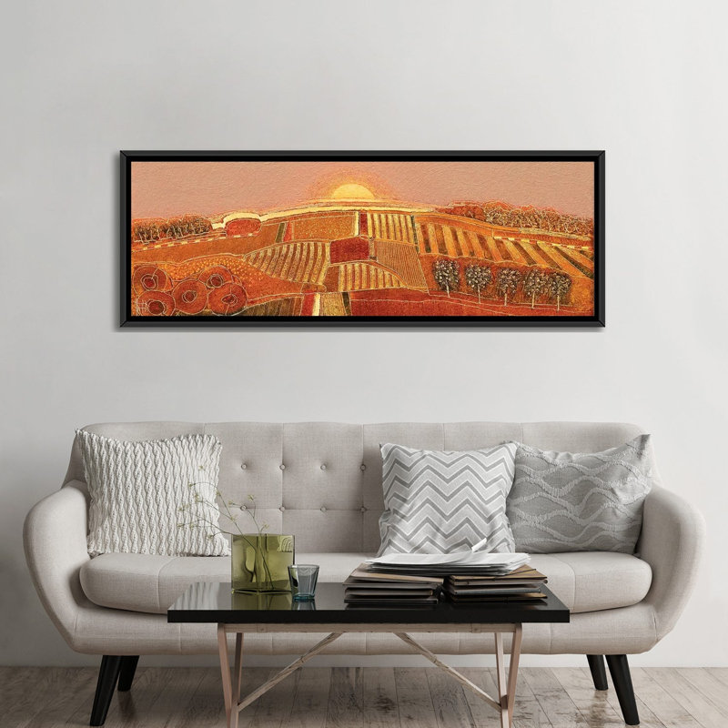 Sweet Sundown, Black, 60.96 cm H x 182.88 cm W x 4.445 cm D