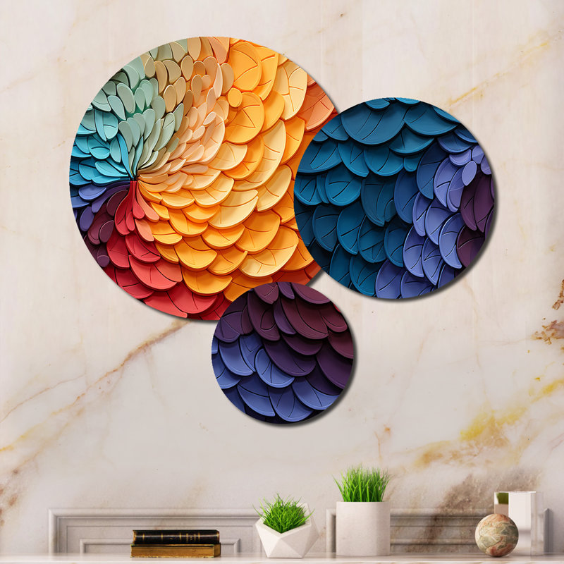 Abstract Wall Decor on Metal
