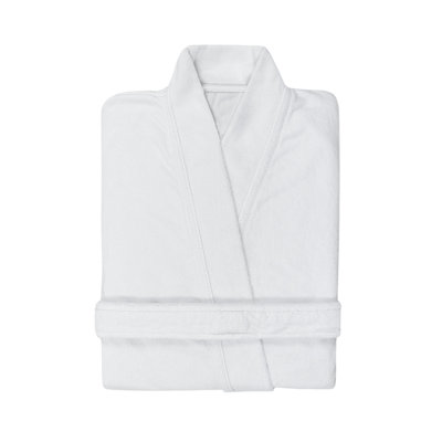 Cool 100% Cotton Terry Cloth Above Knee Bathrobe with Pockets