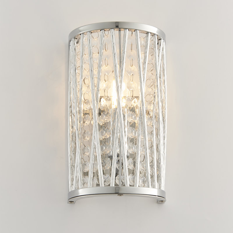 Chrome Flush Mounted Sconce