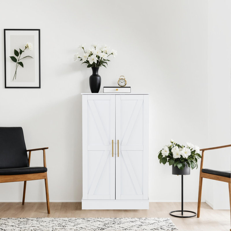 Multi-Functional Storage Cabinet with Adjustable Shelf