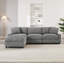 Canapé modulaire en L avec rangement dissimulé et assemblage sans outil-125317920-125317950