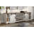 Glenford 3 in 1 Modern Farmhouse TV Stand for up to 85" TVs,Wood Entertainment Center with Open Storage for Living Room,Rustic Brown-557914218