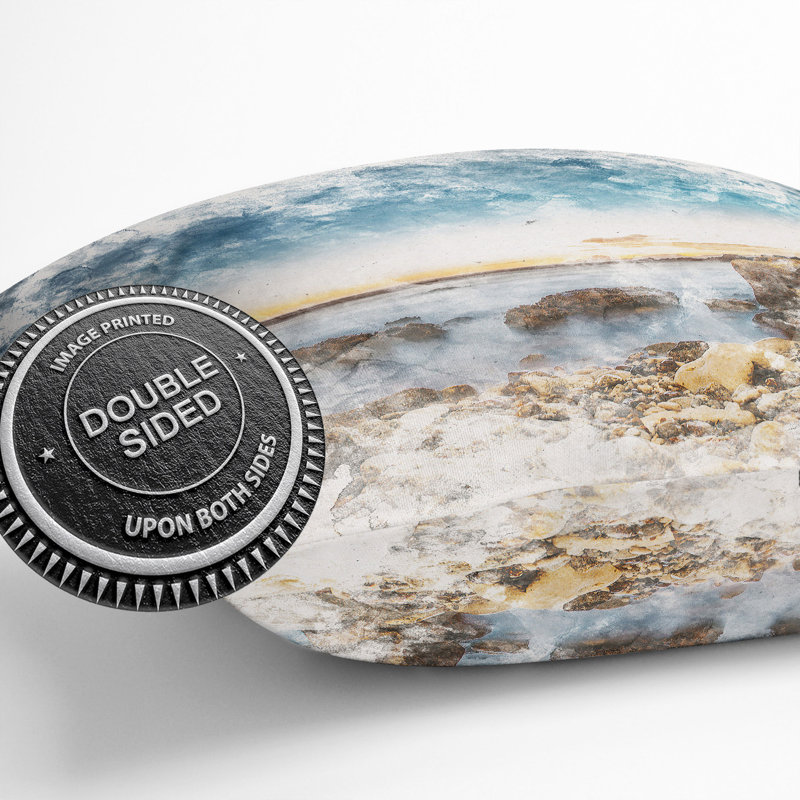 Ocean View Cushion with Filling, 40cm H x 40cm W x 15cm D