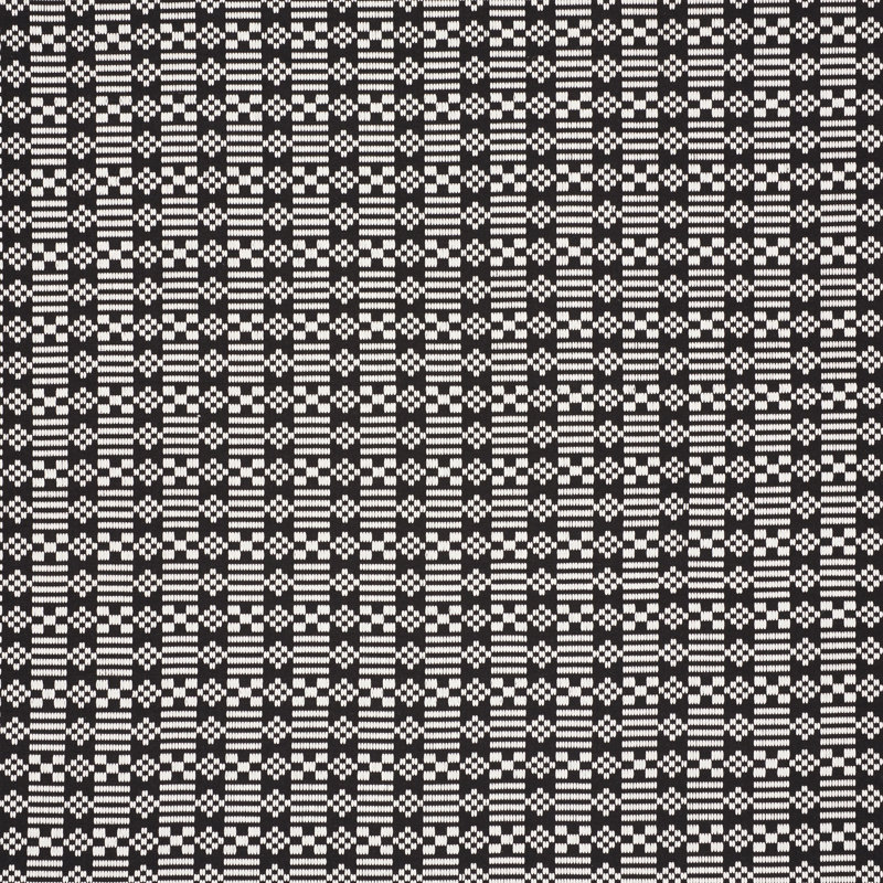 Wilson Embroidery Fabric, Black