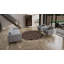 Brown Nu Vibrant Modern Tibetan Wool Silk Blend Rug-1741945063
