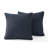 Decorative Compression Navy Corduroy Square Throw Pillow Covers With Inserts-117042760