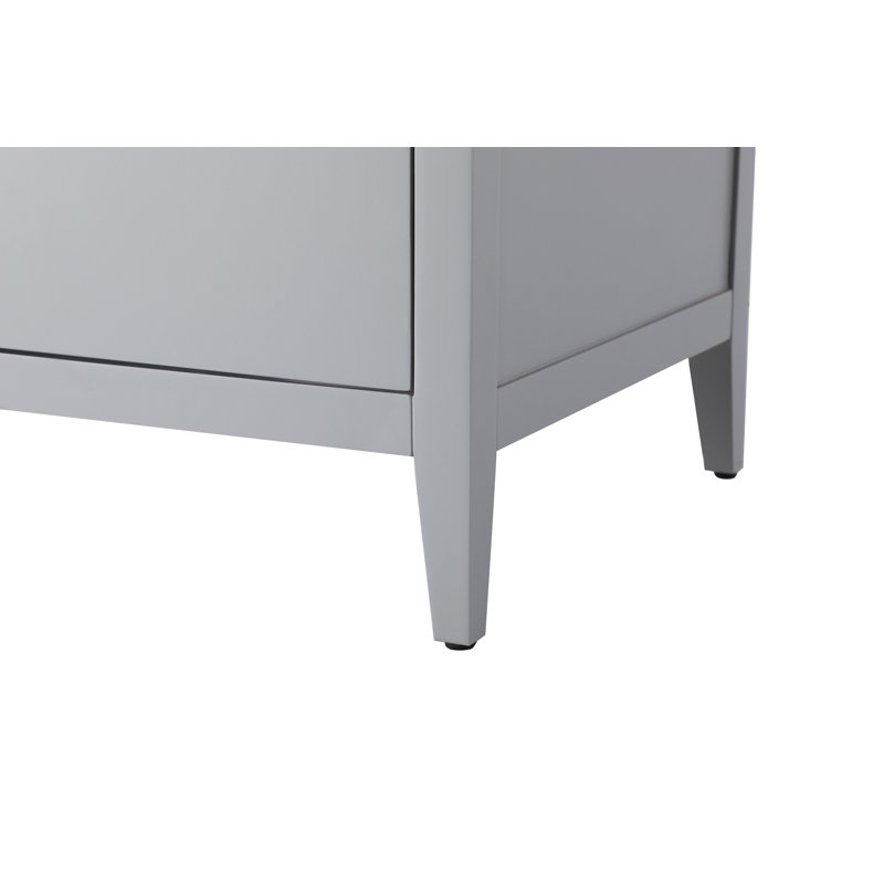 54 Inch Double Bathroom Vanity, Gray