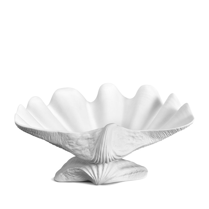 Neptue Bowl Centerpiece, White
