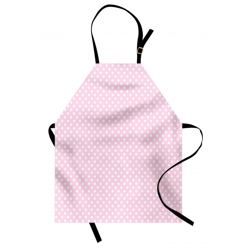 Polka Dots Bib Apron, Pink