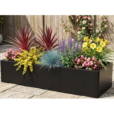 Metal Planter Box, with Drainage Holes