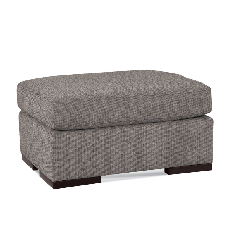 Memphis Ottoman, Brown Geometric, 0456-33, Java