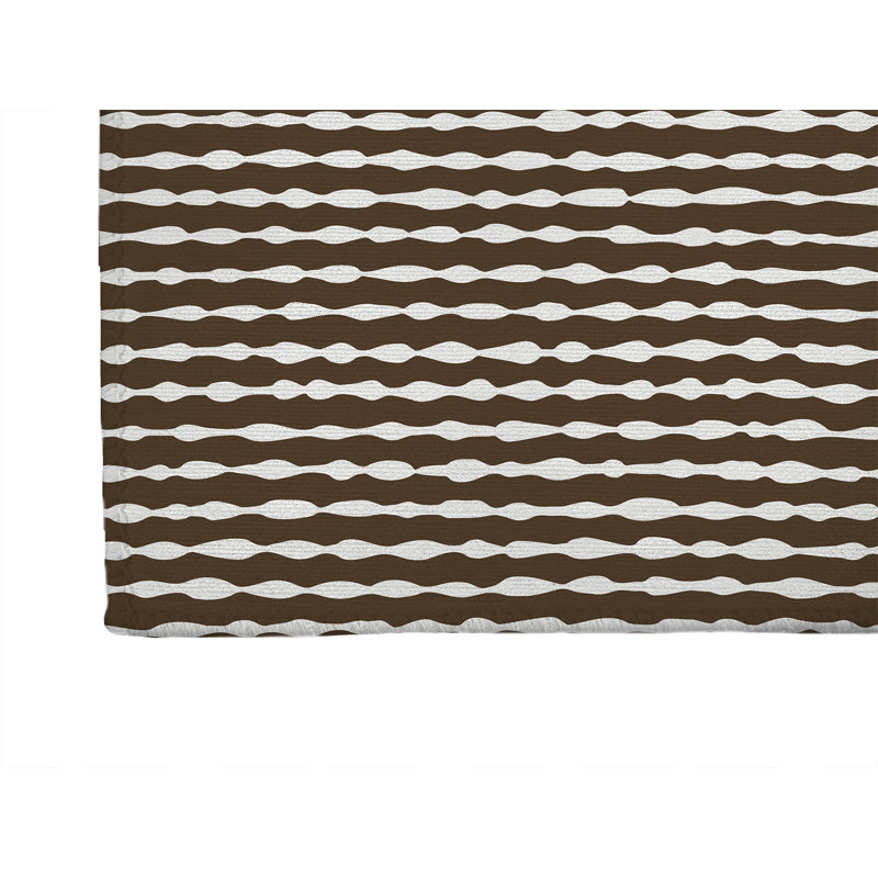 Tapis de cuisine Play Way, Rectangle 5 pi x 7 pi, Brun moka