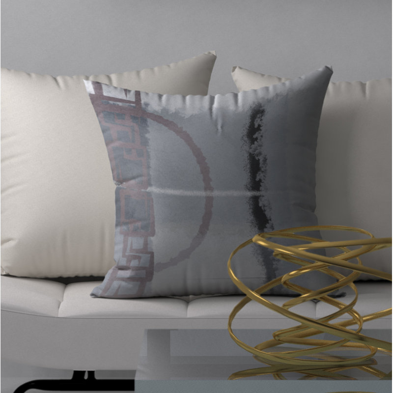  Housse et insert de coussin décoratif carré inégalé, 18" x 18"