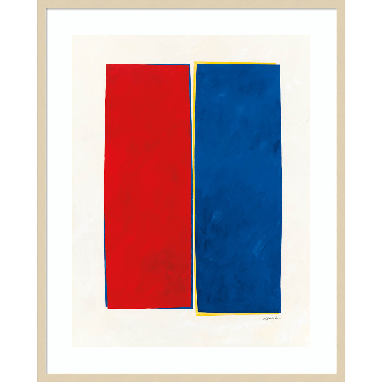 Monolithic II Wood Framed Wall Art Print, 41" H x 33" W, Brown Framed