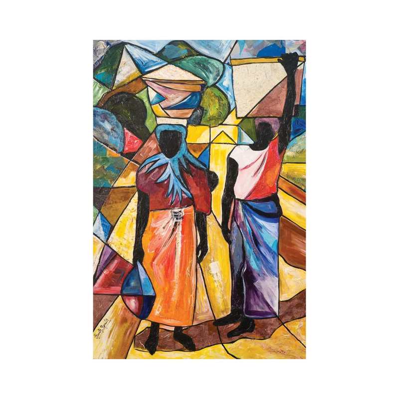 Road To The Market, H 18 po x l 12 po x 1,5 po