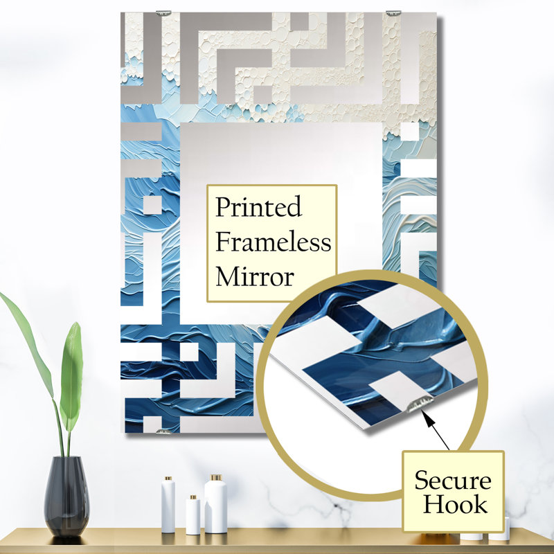 Abria - Miroir mural Coastal, 40 po x 30 po