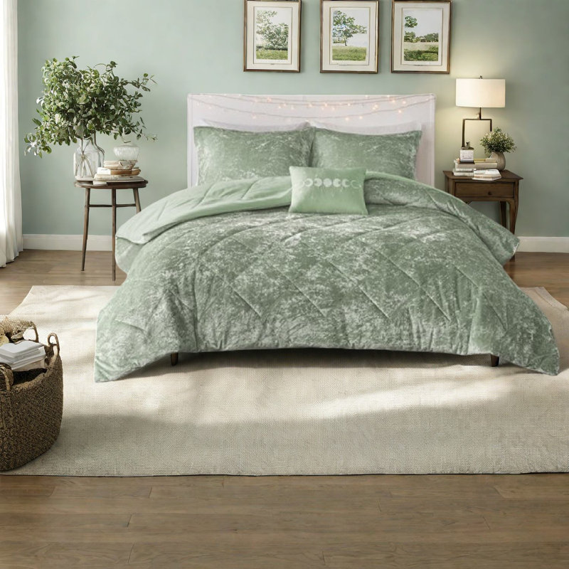 Ensembles de literie de luxe en velours pour lit simple en polyester TG