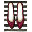Chaussures léopard roses - Reproduction matte encadrée pour la décoration intérieure