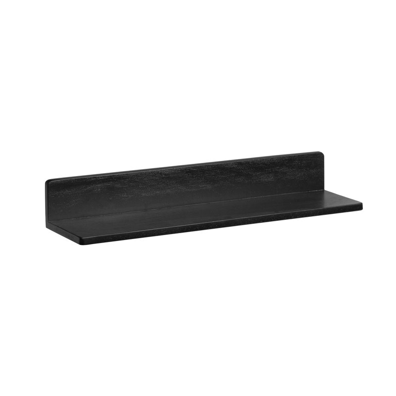 Roblero Solid Wood Wall Mounted Shelf, 9cm H x 61cm W x 17cm D