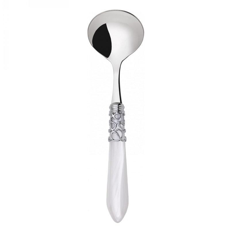 Melodia Antique Sauce Ladle Royal Blue, White