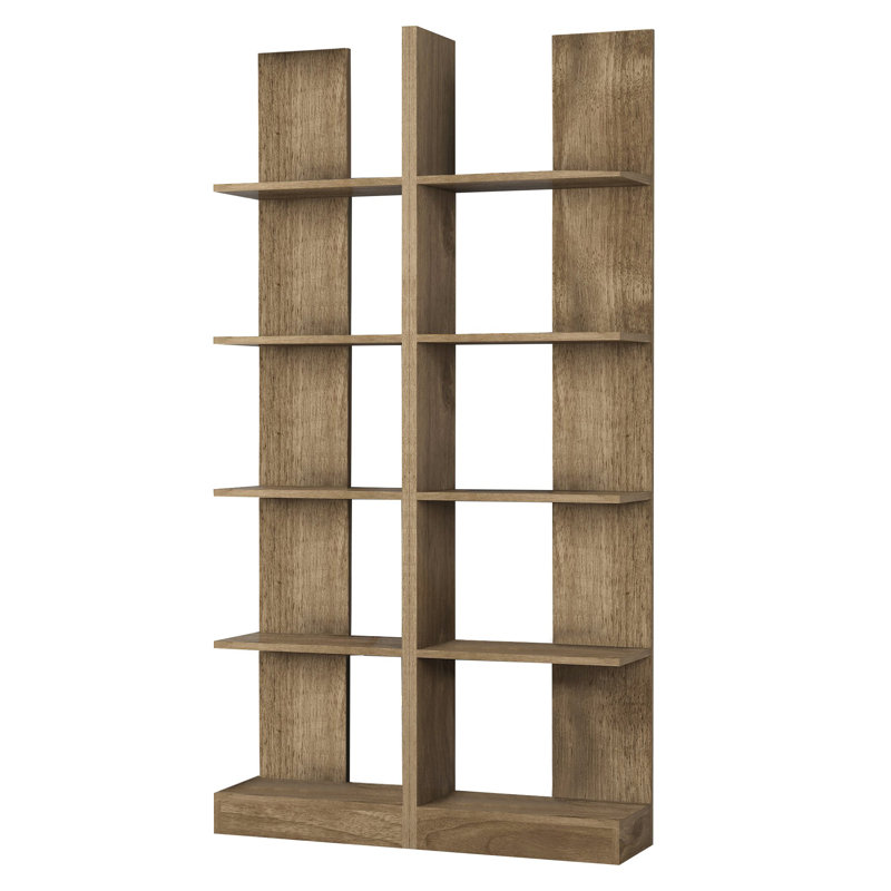 Jovanni 187cm H x 100cm W Wood Etagere Bookcase