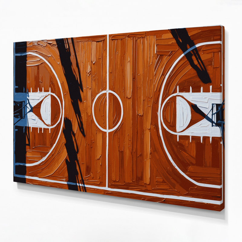 Art mural sur toile brun, H 12 po x l 18 po