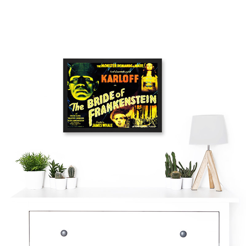 Movie Film Sequel Bride Frankenstein Karloff Whale Horror - Single Picture Frame Print