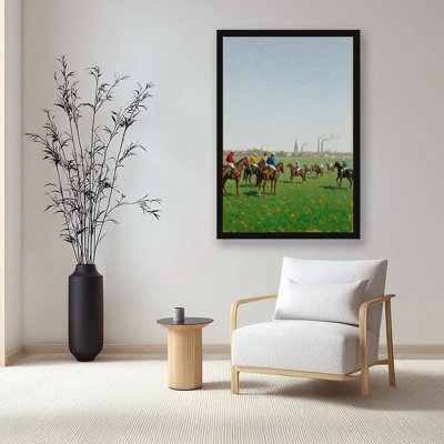 Canvas Wall Art The Races Vintage Poster Print Home Decor