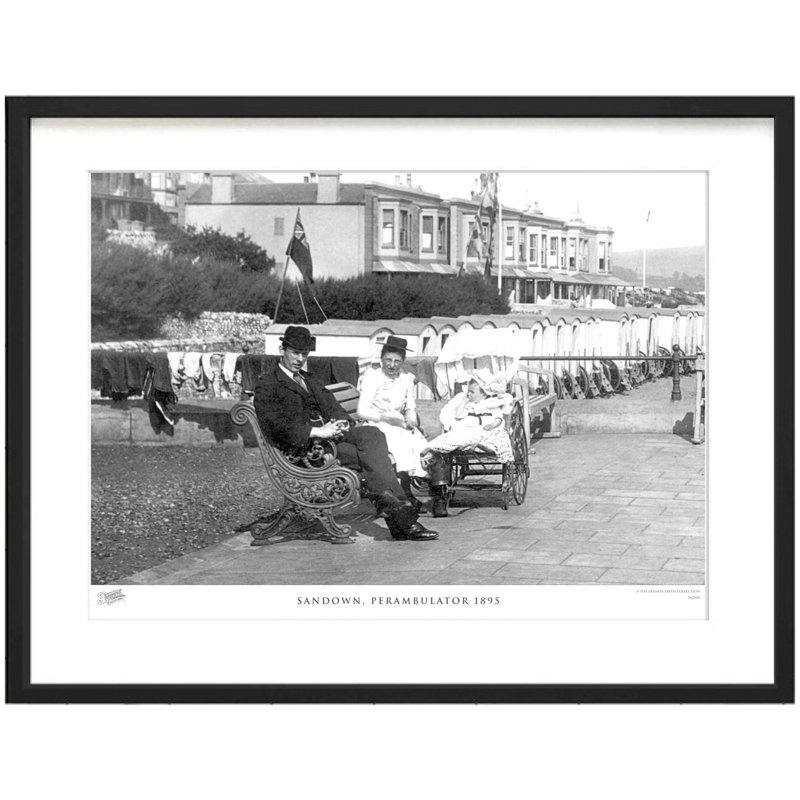 Sandown, Perambulator 1895 - Single Picture Frame Print, 60cm H x 80cm W x 2.3cm D
