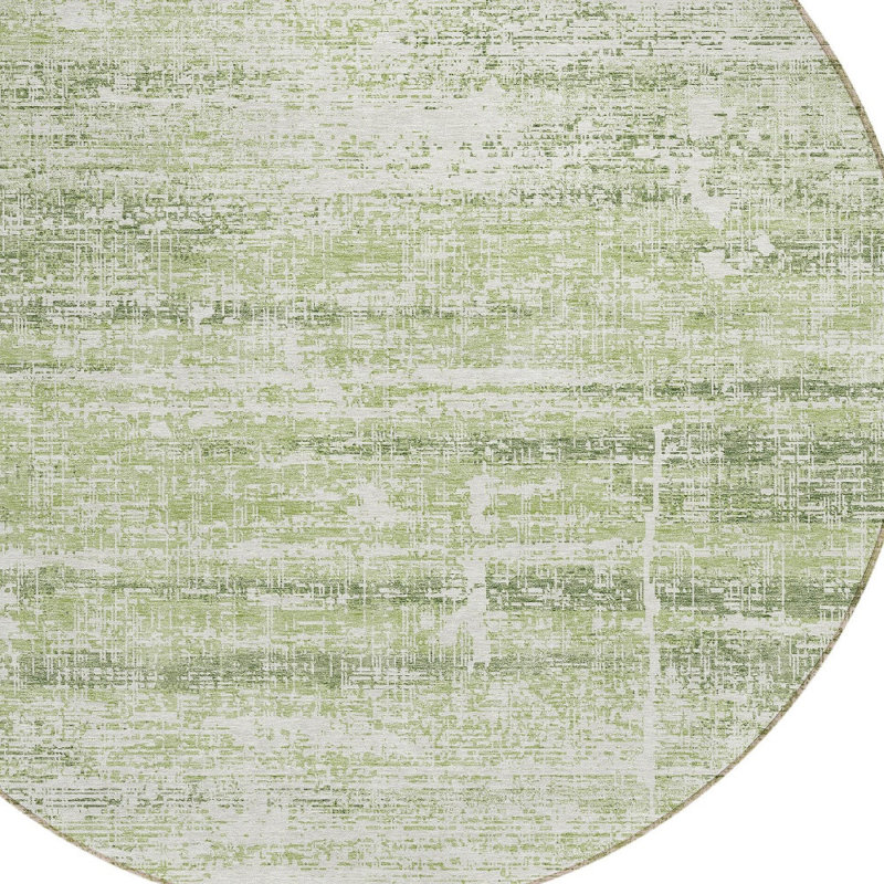 HomeRoots Round Machine Woven Area Rug